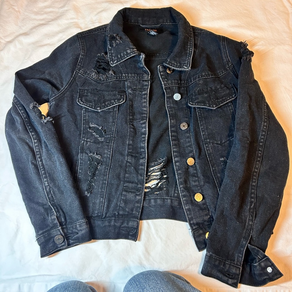 Black Jean Jacket